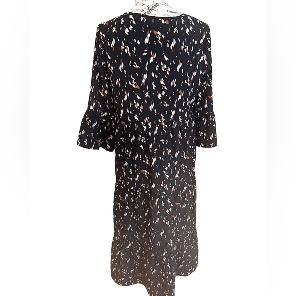 Elegant Black Floral Dress